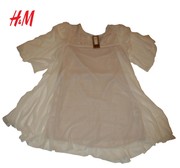 Новое женское платье H&M, полиэстер, цвет: белый, размер 46-48